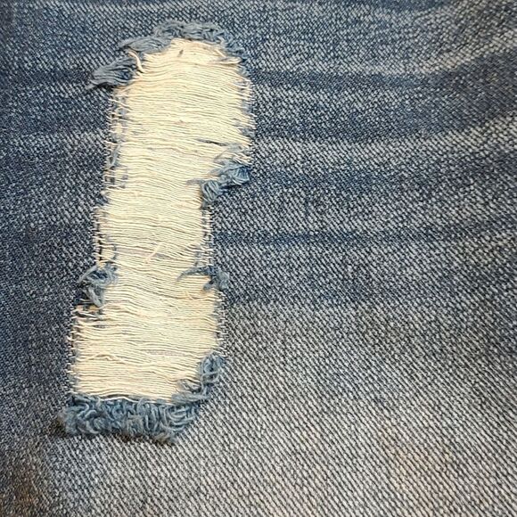 Jessica Simpson adorn high waist denim jean distressed skirt Sz 27 NWOT - Picture 5 of 7